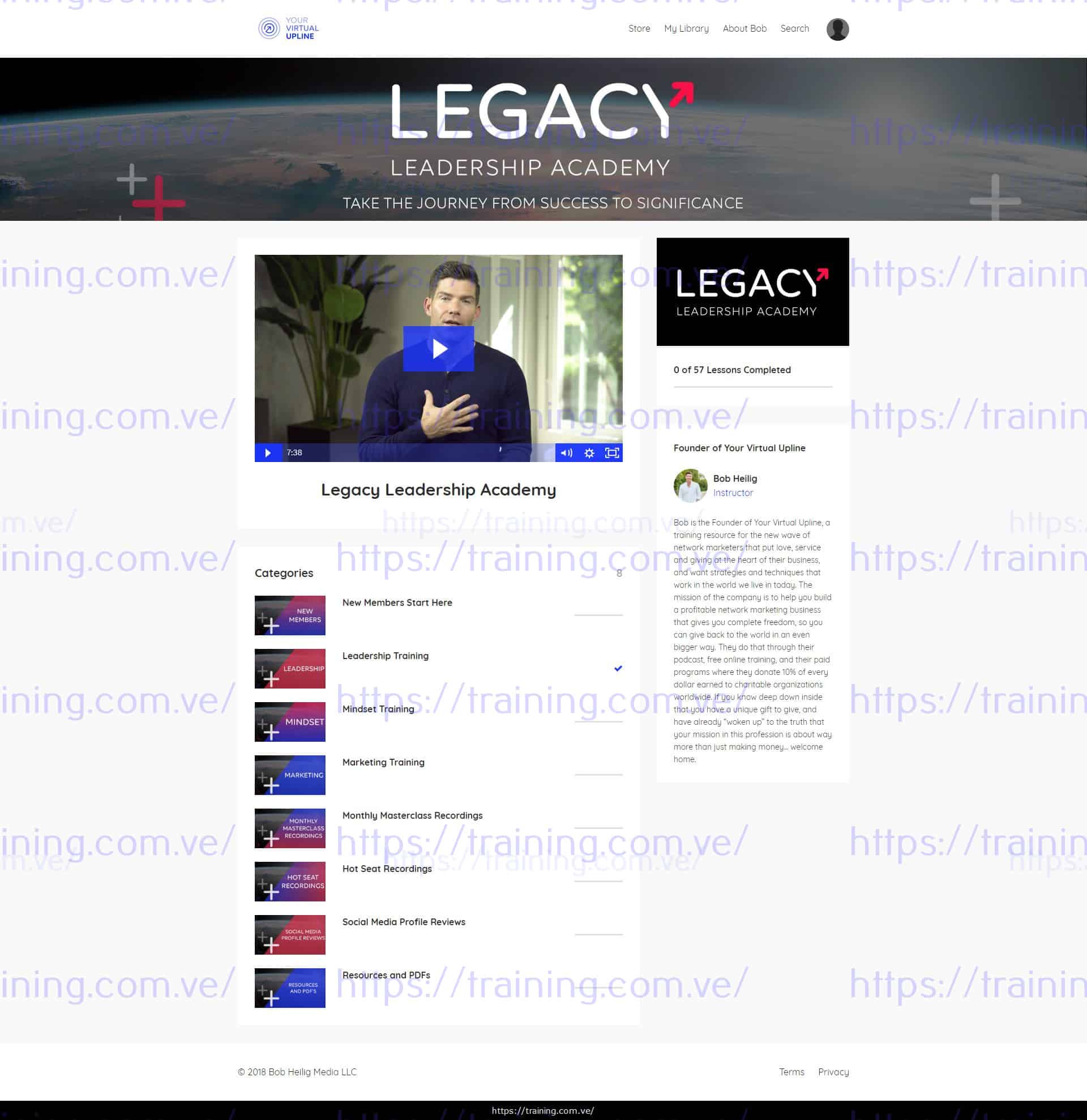 #4406 - 'Bob Heilig - Your Virtual Upline' - courses_bobheilig_com_products_legacy-leadership-academy Download Legacy Leadership Academy by Bob Heilig