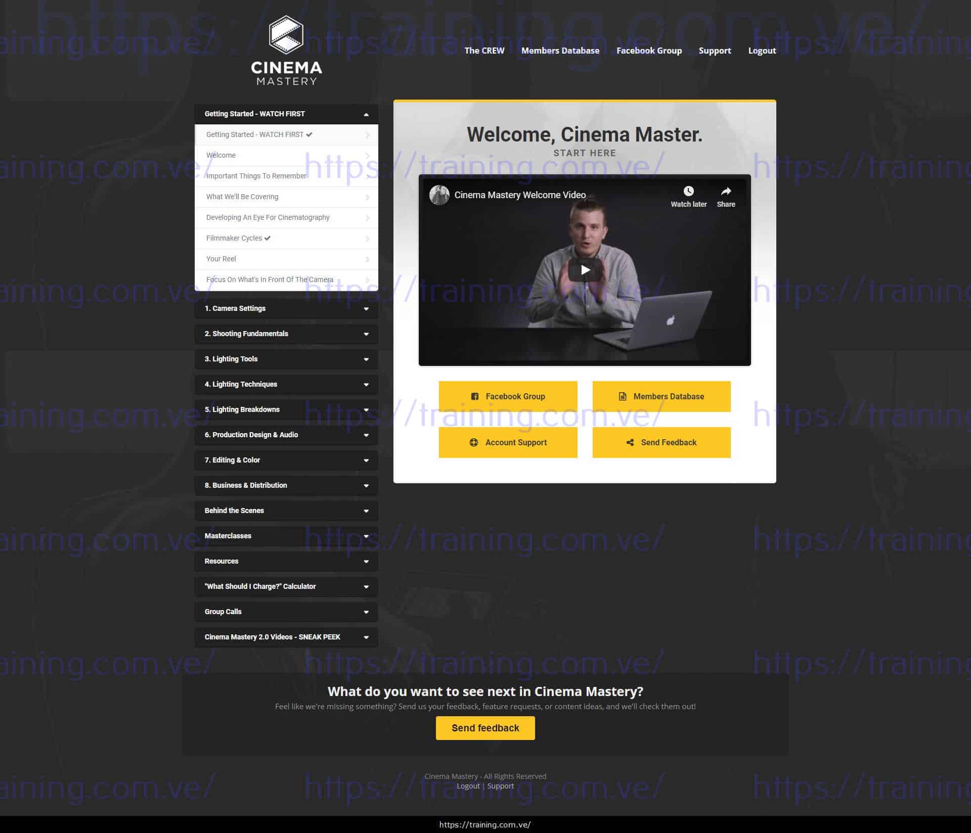 #8985 - 'Cinema Mastery - Membership Portal' Cinema Mastery by Eric Thayne Download