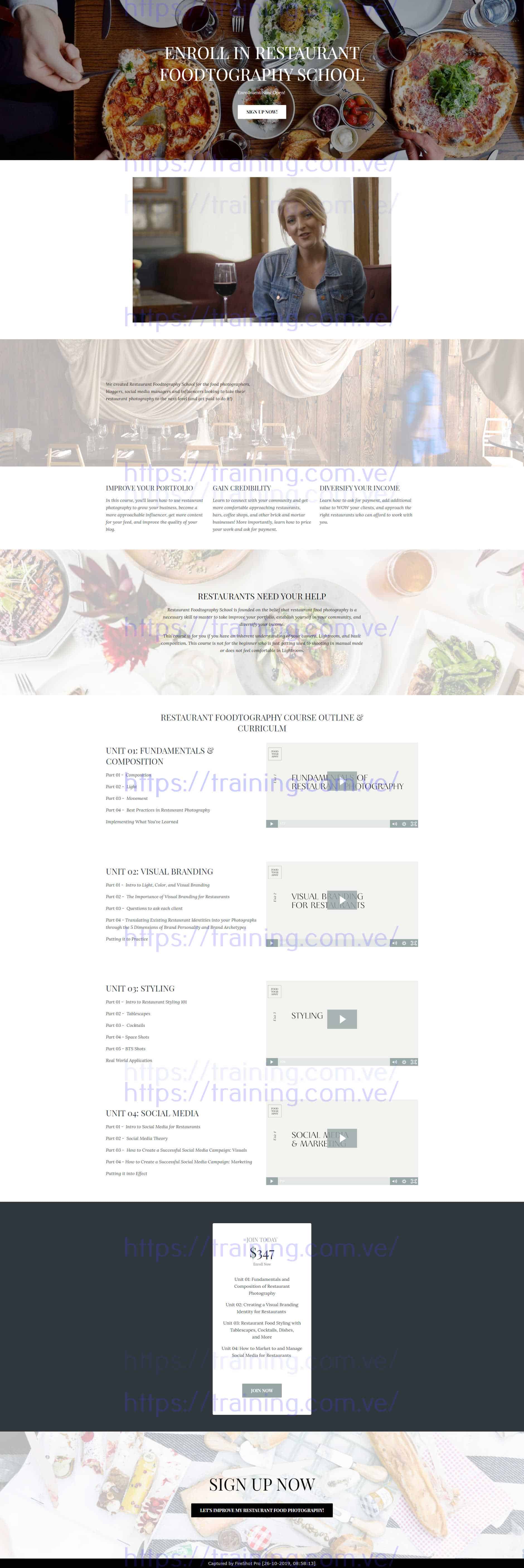 876 - 'Restaurant Foodtography School' - www_foodtographyschool_com_restaurant-foodtography-school Restaurant Foodtography by Sarah Fennel Buy
