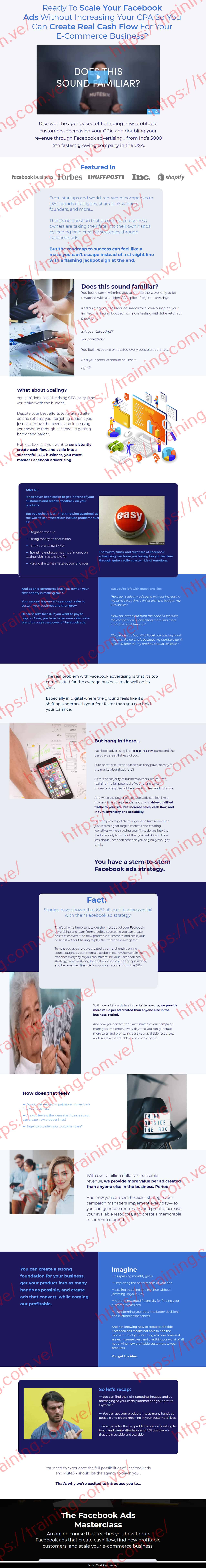 #023 - ''Facebook MuteSix Facebook Ads Masterclass Sales page