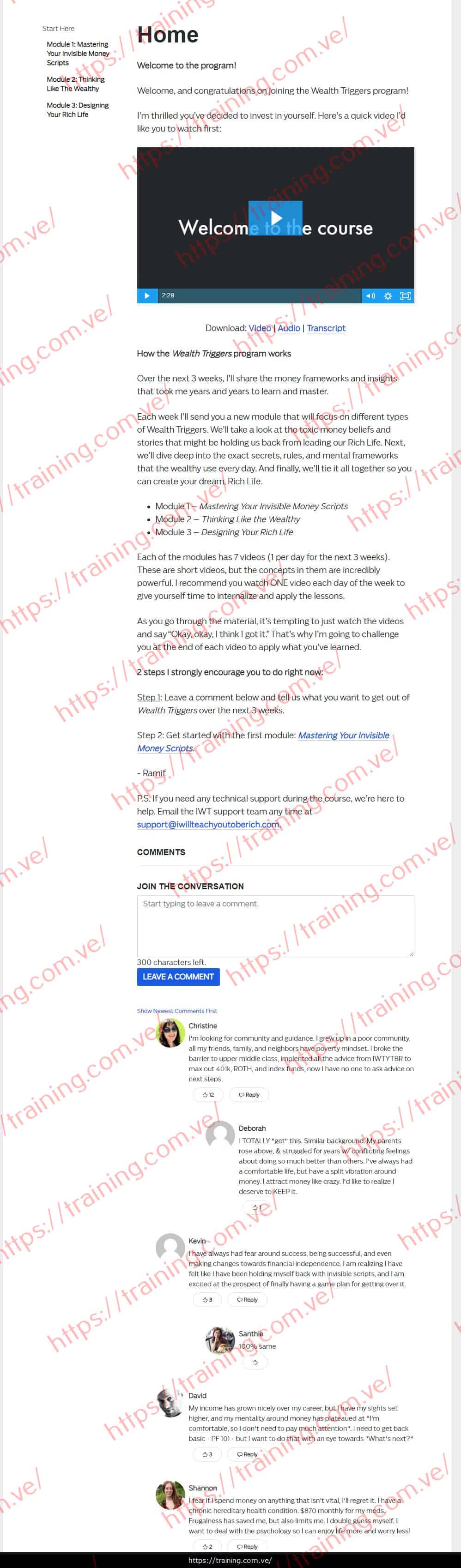 #13722 - 'Home I Wealth Triggers' Wealth Triggers by Ramit Sethi Buy