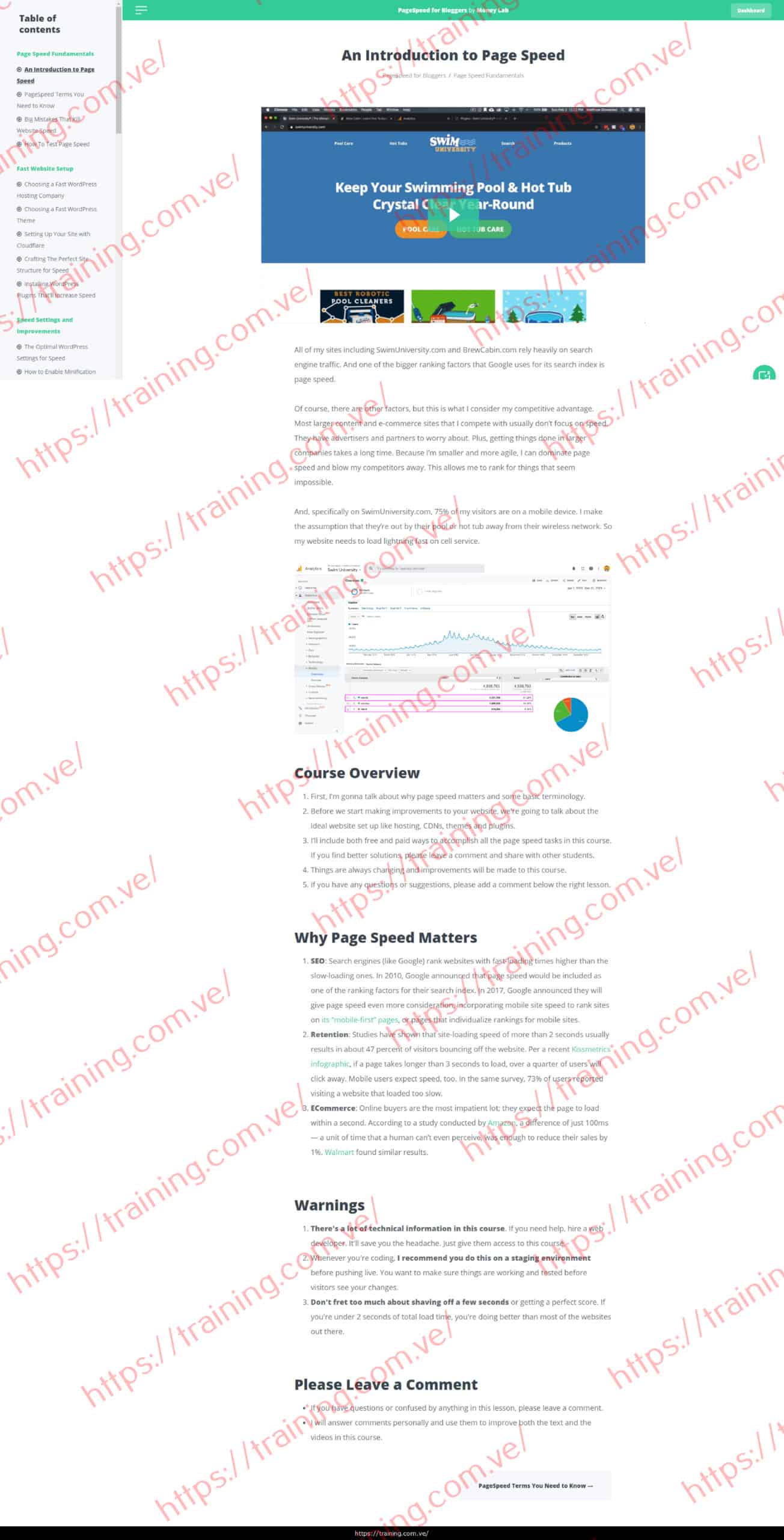 #13827 - 'An Introduction to Page Speed'-1 PageSpeed for Bloggers by Matt Giovanisci Buy