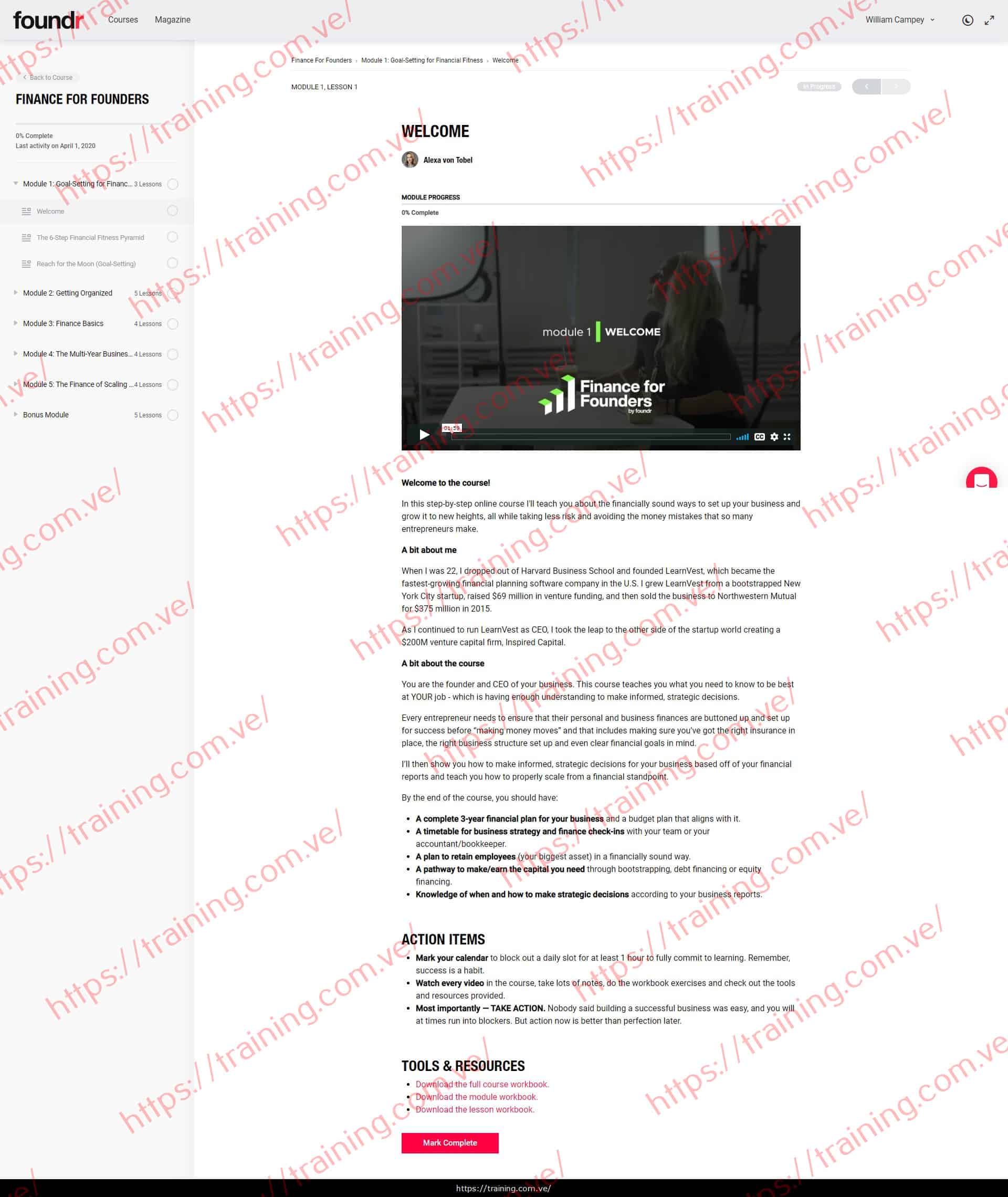 #14626 - 'Welcome - Foundr' Finance For Founders by Foundr Alexa Von Tobel Download