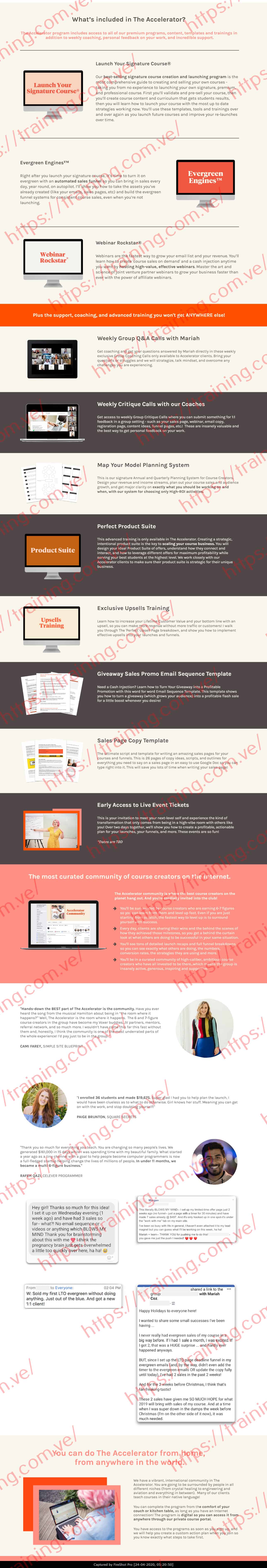 #259 - 'Enroll in The Accelerator with Mariah Coz' - mariahcoz_lpages_co The Accelerator Program by Mariah Coz Sales Page