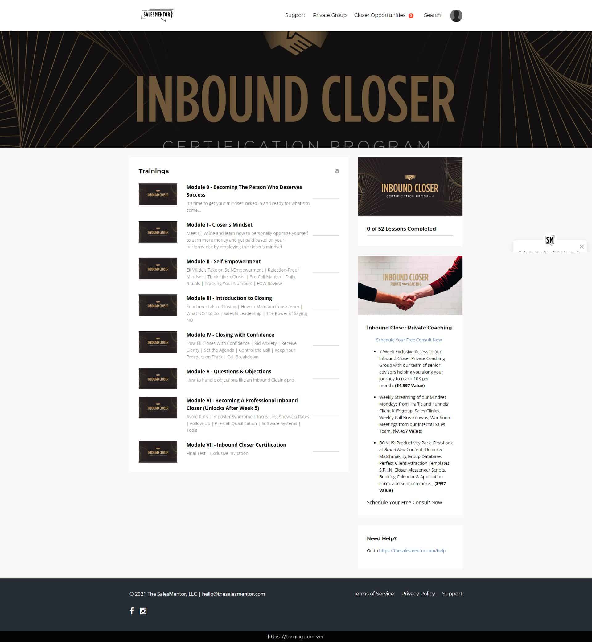 Inbound Closer Certification by Taylor Welch Download