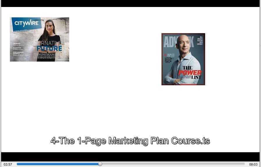 The 1-Page Marketing Plan Course by Allan Dib buy