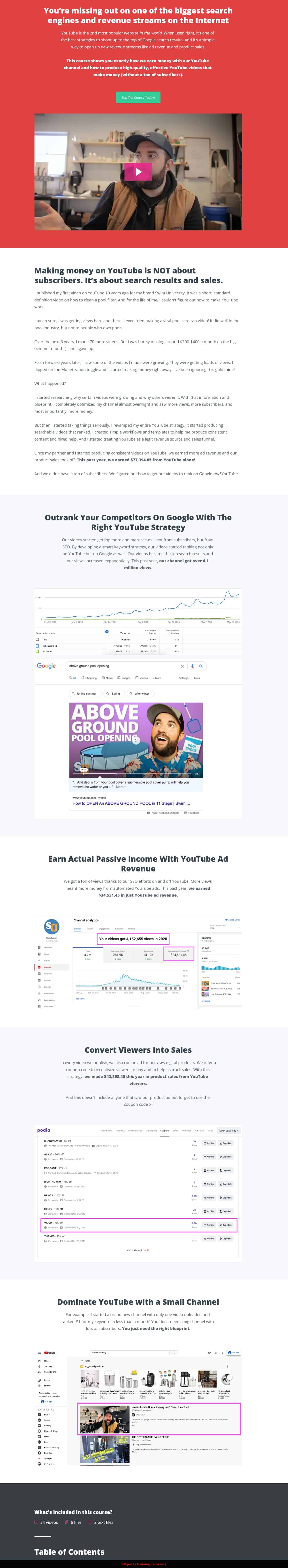 YouTube for Bloggers by Matt Giovanisci Sales Page