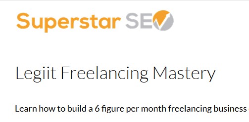 Legiit Freelancing Mastery by Superstarseo