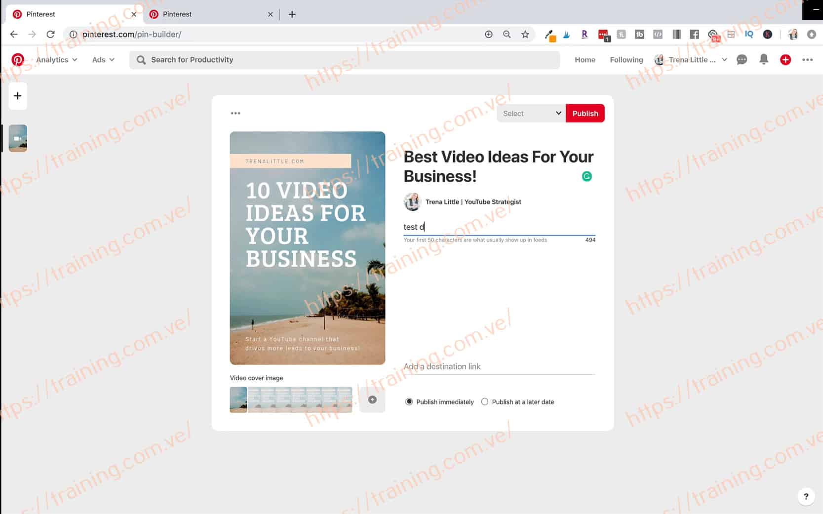 Video Strategy Academy by Trena Little Offer