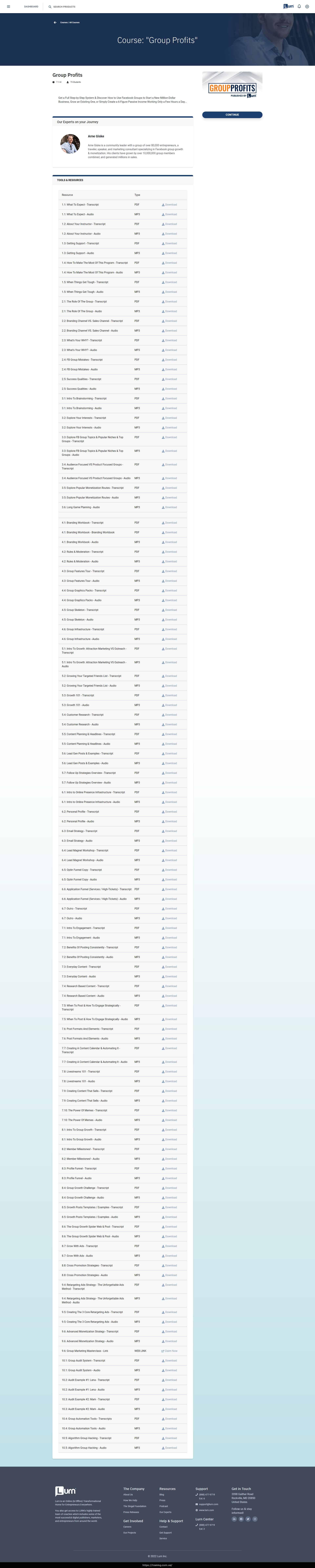 Group Profits by Arne Giske Lurn Download