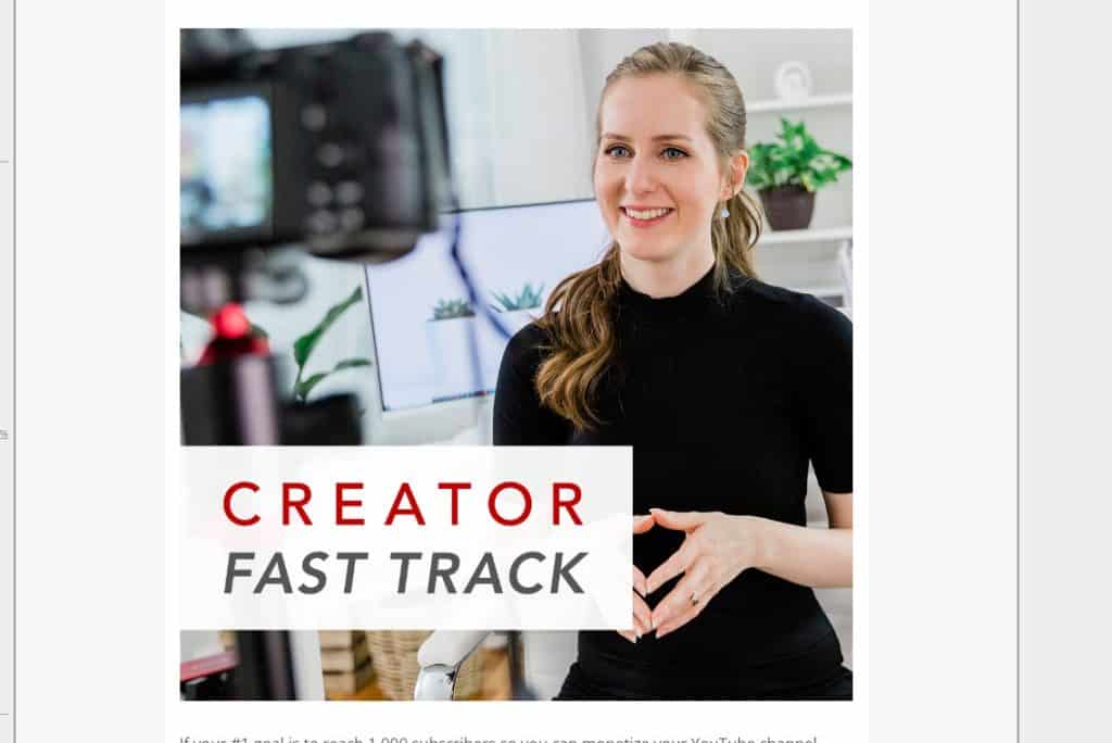 Creator Fast Track By Gillian Perkins